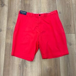 NWT 🌟POLO GOLF🌟 LINKS FIT MENS COTTON TWILL STERTCH SHORTS RED SZ 36